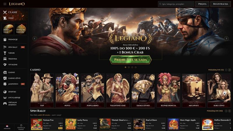 Avaliação do Cassino Legiano