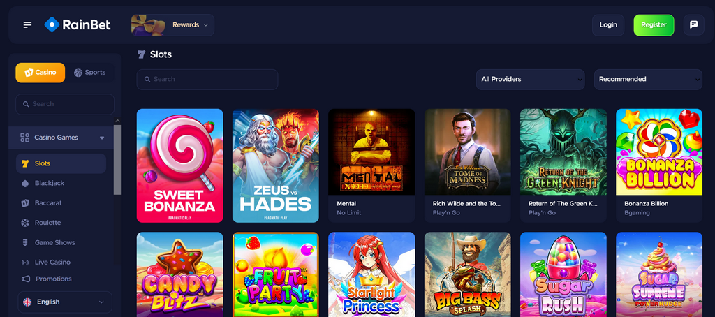 Rainbet Casino anmeldelse 2026