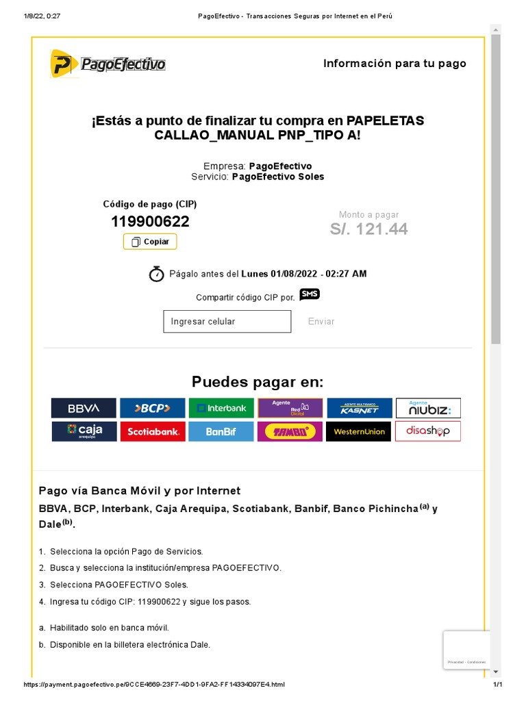 Overview of casino con pagoefectivo